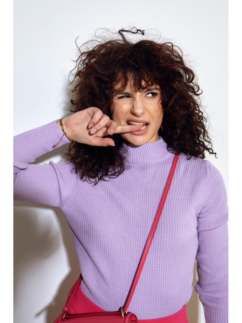 Women\'s fitted lilac turtleneck 3212024 - Online store - Boutique